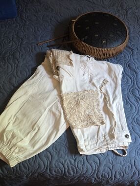 POL White Women’s Cropped Ankle Jeans Sz L
